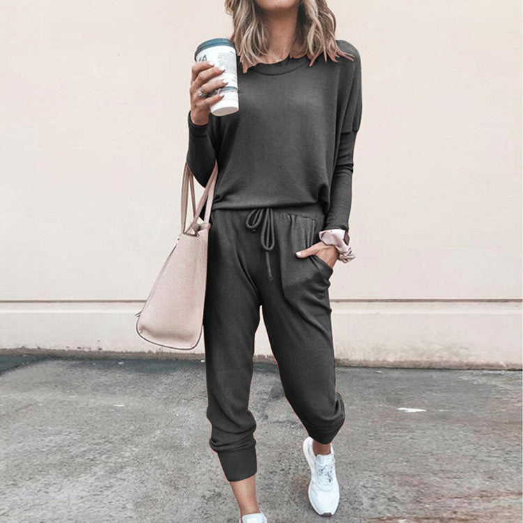 Damen Bequemer Jumpsuit mit elastischem Bund Drune