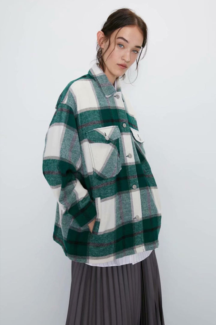 Drune | Locker Tweed Karoshemd Mantel