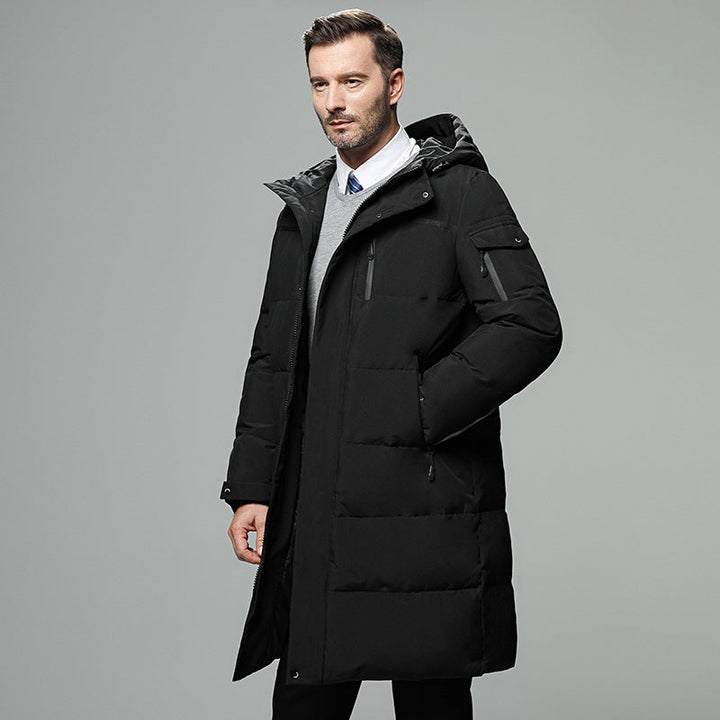 Drune | Gefütterte Herrenjacke mit abnehmbarer Kapuze