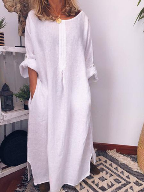 Damen Leichtes Sommerkleid Drune
