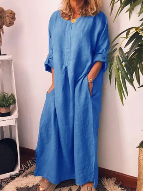 Damen Leichtes Sommerkleid Drune
