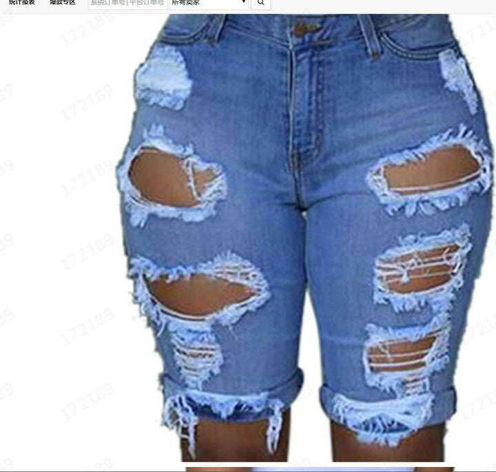 Damen Destroyed Denim-Hose mit lässigem Schnitt und modischen Rissdetails Drune