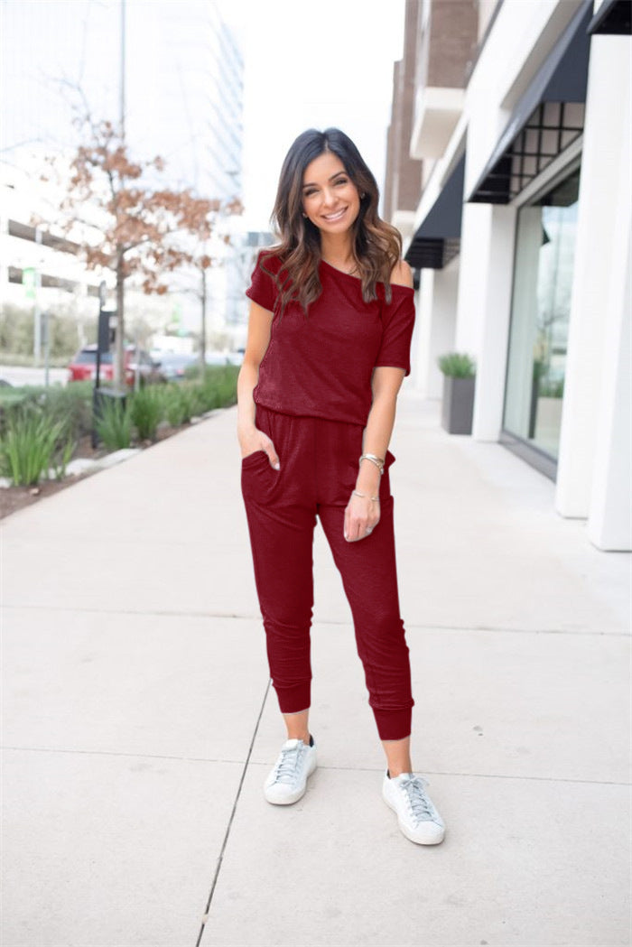 Damen Freizeit-Jumpsuit mit lässigem Schnitt und praktischen Taschen Drune