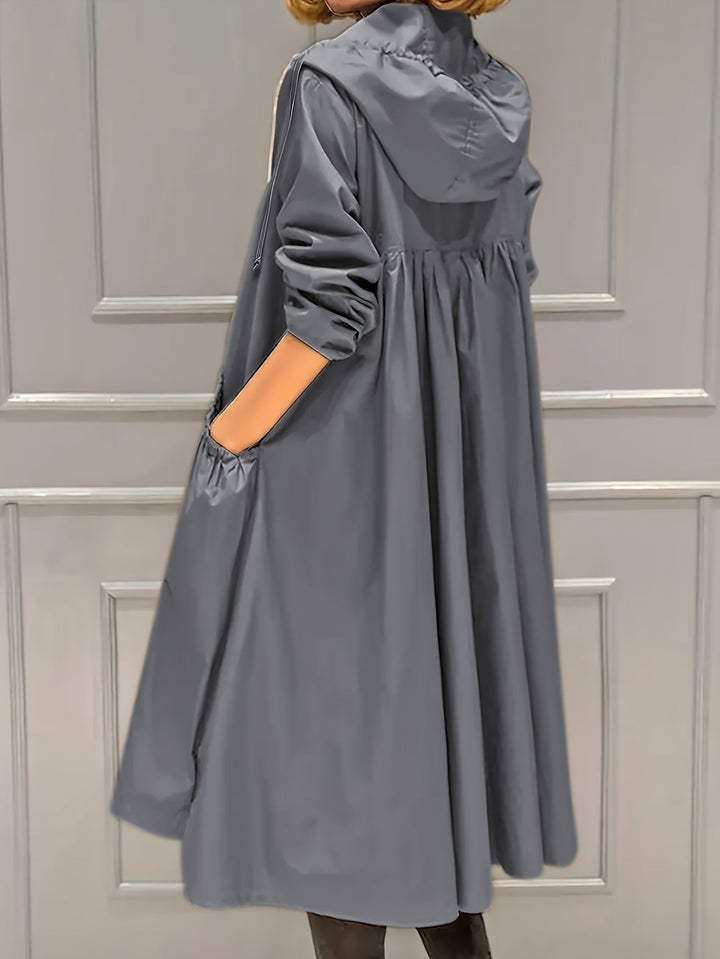 Drune | Vintage-Trenchcoat mit gegürteten langen Ärmeln für Damen - Perfekt für jeden Anlass