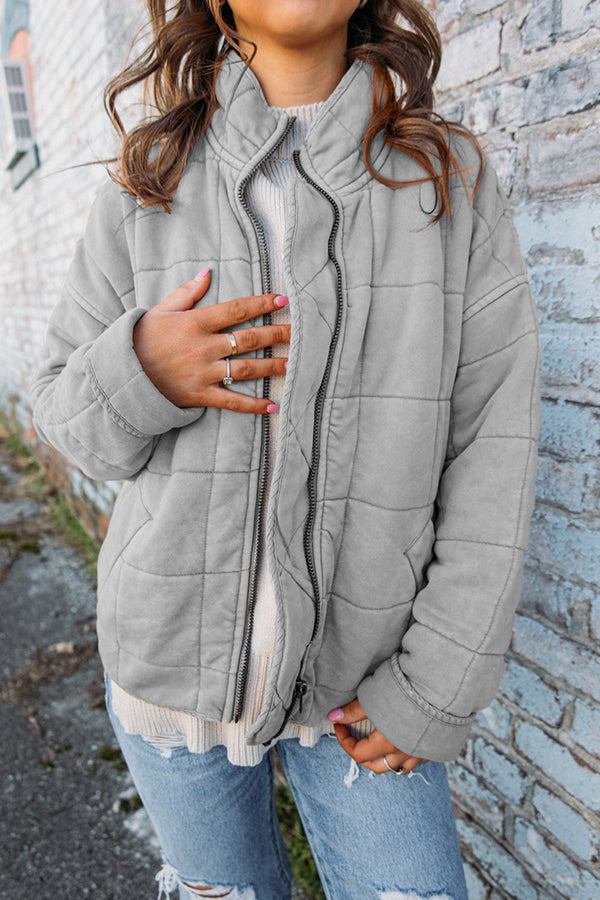 Drune | Gefütterte Jacke mit Kapuze für Damen