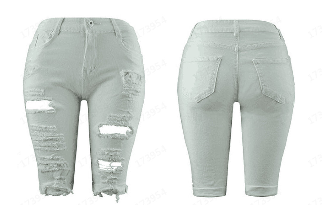 Damen Destroyed Denim-Hose mit lässigem Schnitt und modischen Rissdetails Drune