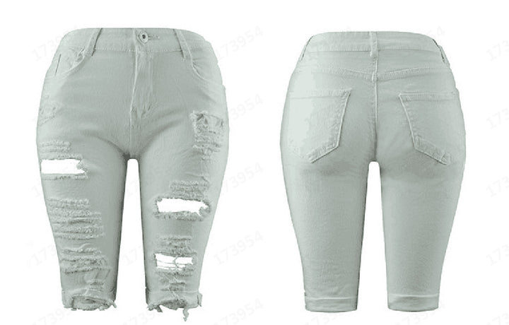 Damen Destroyed Denim-Hose mit lässigem Schnitt und modischen Rissdetails Drune