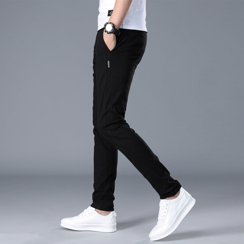 Herren modische Chino-Hose mit schmalem Schnitt und bequemer Passform Drune