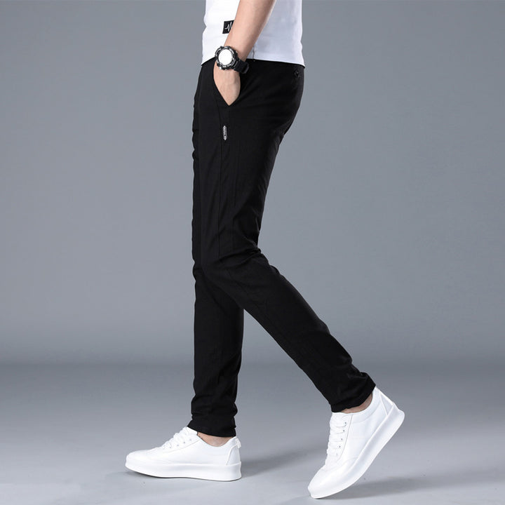 Herren modische Chino-Hose mit schmalem Schnitt und bequemer Passform Drune