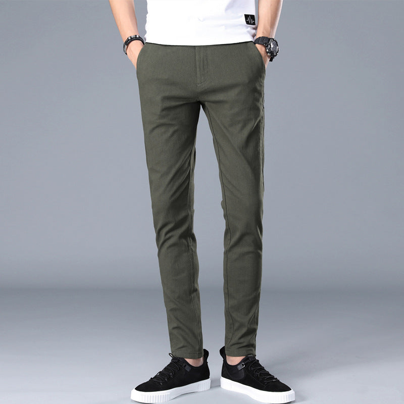 Herren modische Chino-Hose mit schmalem Schnitt und bequemer Passform Drune