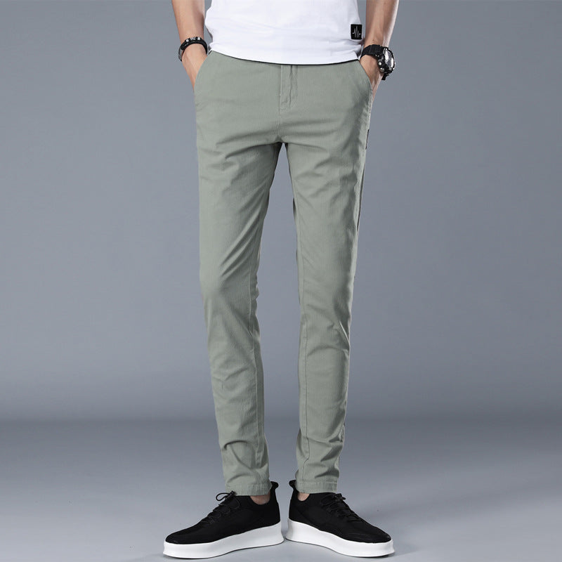 Herren modische Chino-Hose mit schmalem Schnitt und bequemer Passform Drune