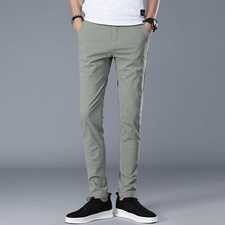 Herren modische Chino-Hose mit schmalem Schnitt und bequemer Passform Drune