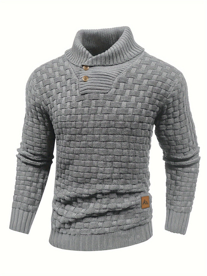 Drune | Strickpullover mit Geflochtenem Muster Klassisch und Bequem Perfekt Für Den Alltag