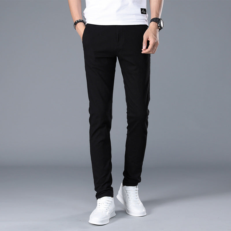 Herren modische Chino-Hose mit schmalem Schnitt und bequemer Passform Drune