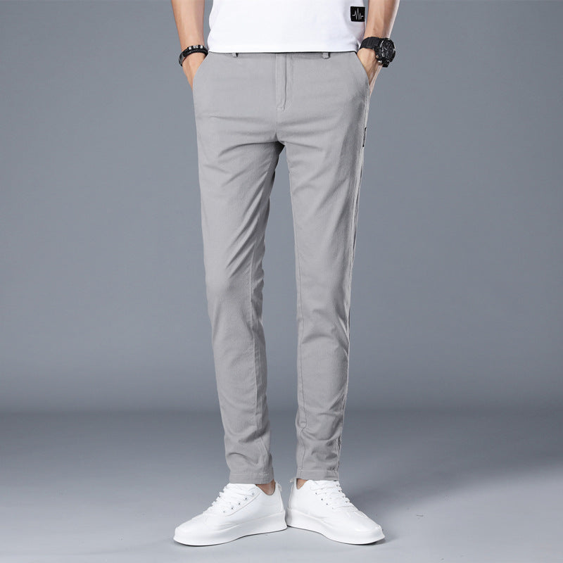 Herren modische Chino-Hose mit schmalem Schnitt und bequemer Passform Drune