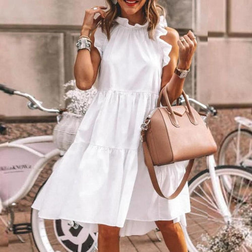 Drune | Ärmelloses Einfarbiges Langkleid