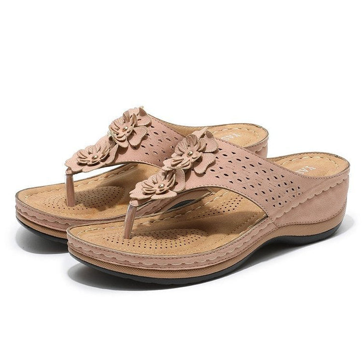 Drune | Atmungsaktive Freizeitschuhe Mit Runder Kappe Und Fischgrätenmuster Blume