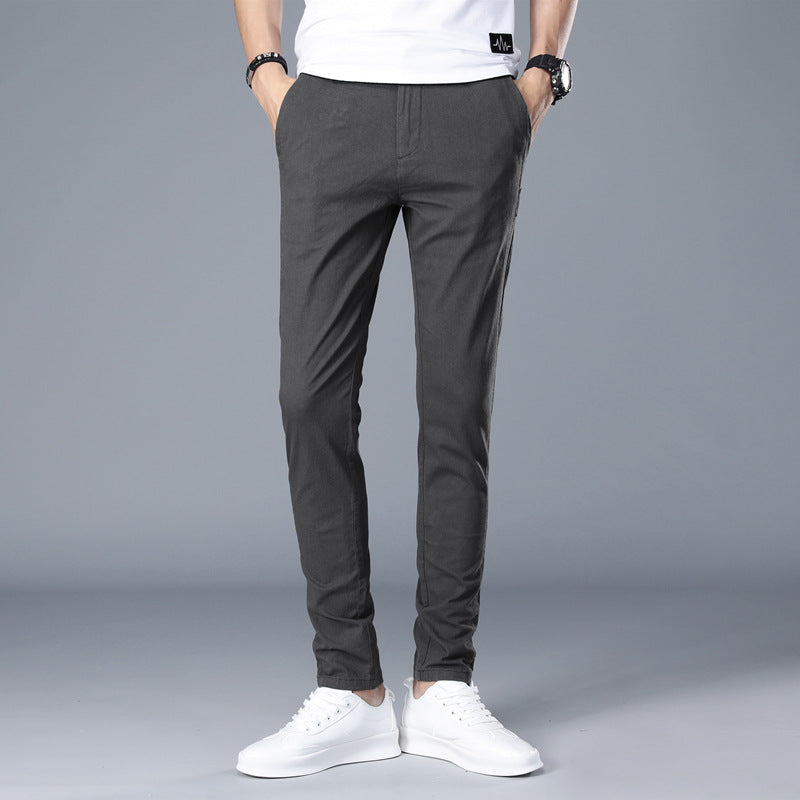 Herren modische Chino-Hose mit schmalem Schnitt und bequemer Passform Drune