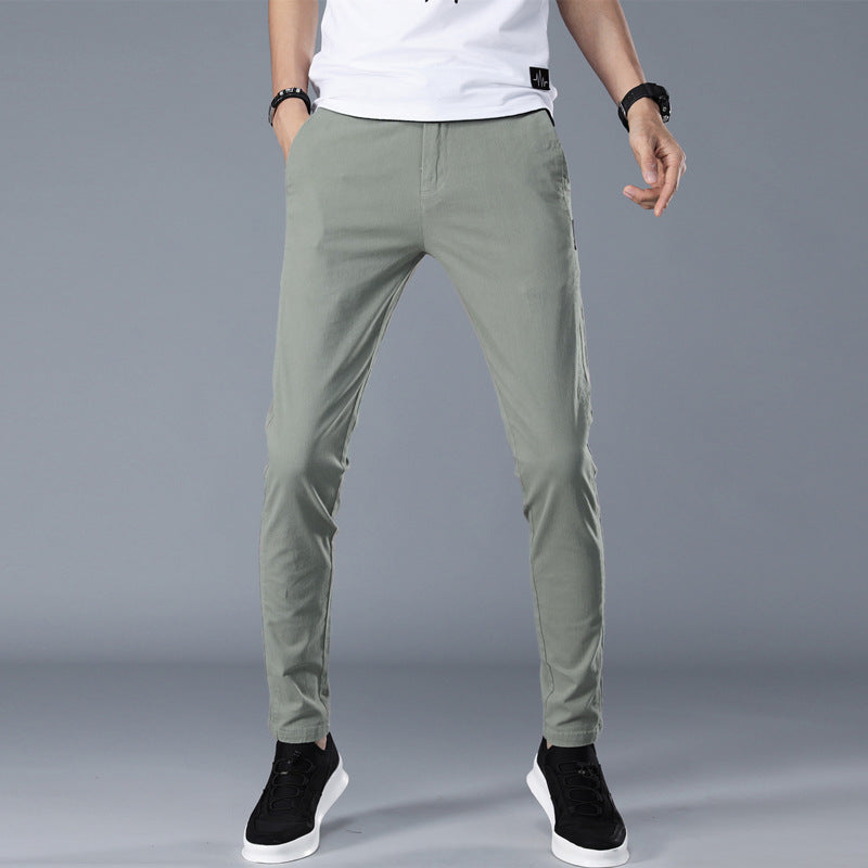 Herren modische Chino-Hose mit schmalem Schnitt und bequemer Passform Drune