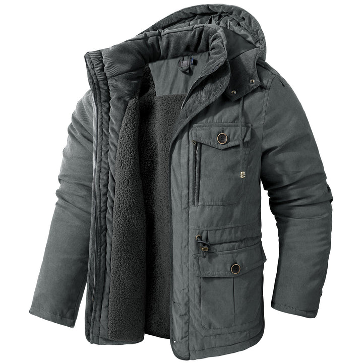 Drune | Warme Jacke mit Kapuze für Männer