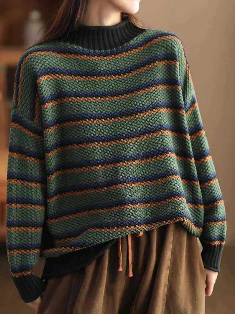Drune | Streifen Strickpullover