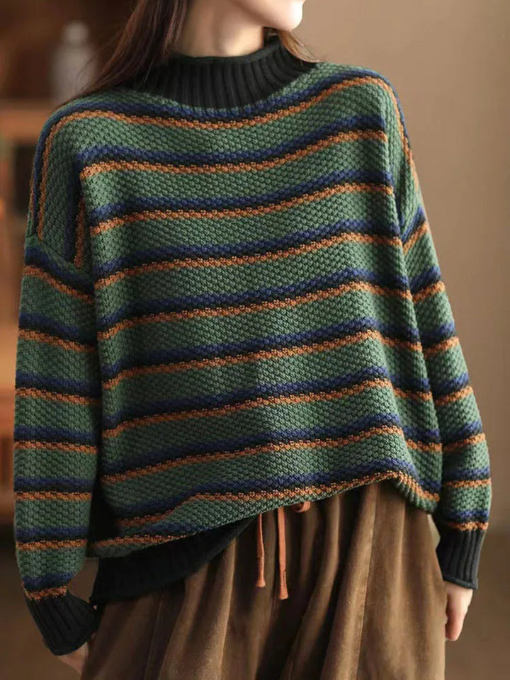 Drune | Streifen Strickpullover