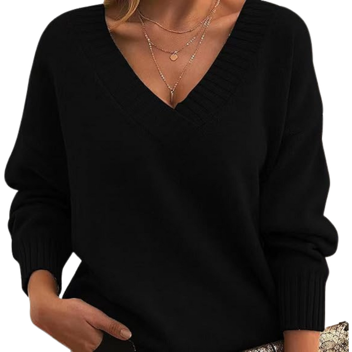 Drune | Schicker V-Ausschnitt Pullover für Frauen