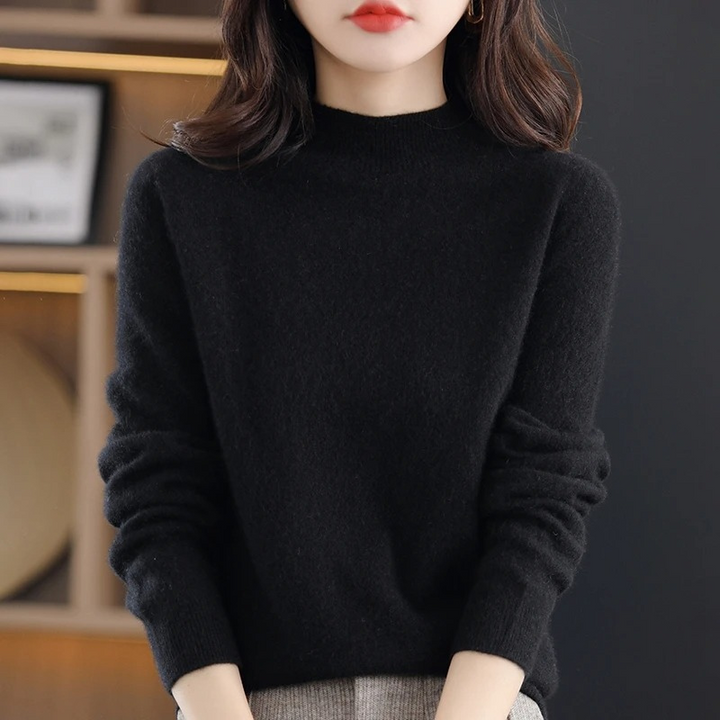 Drune | Cashmere Pullover Damen Rundhals Weicher und Leichter Strickpullover