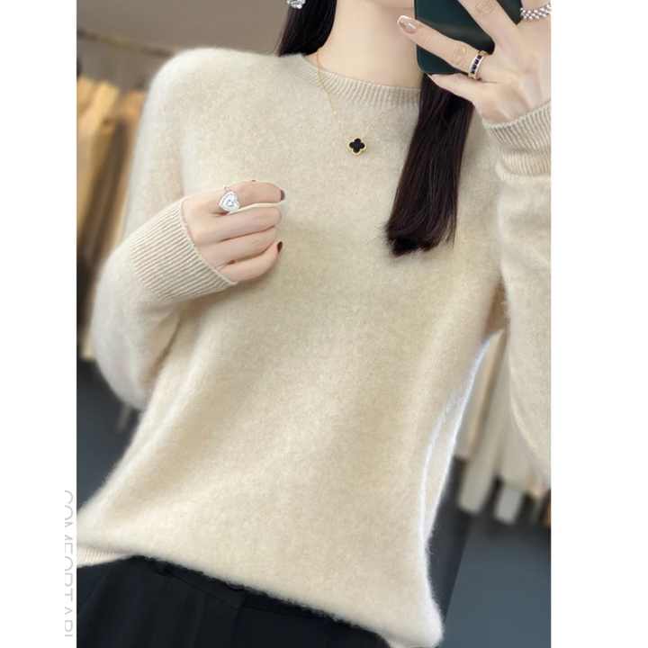 Drune | Cashmere Pullover Damen Stilvoller Rundhals, Weich & Komfortabel