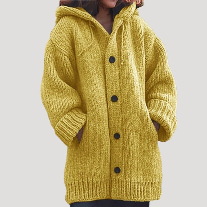 Drune | Damen grob gestrickter Wollwintermantel