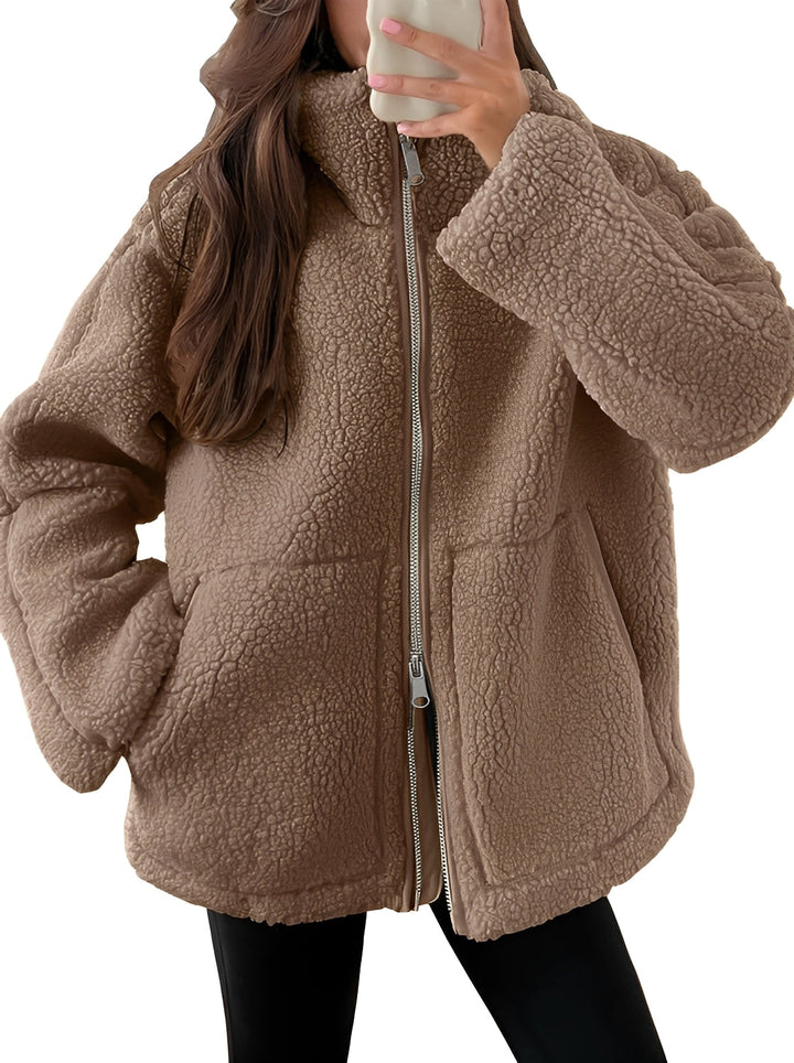 Drune | Elegante Damenwolljacke mit Reißverschluss