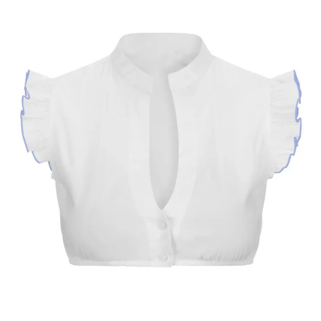 Drune | Kurzärmelige Dirndlbluse Für Frauen