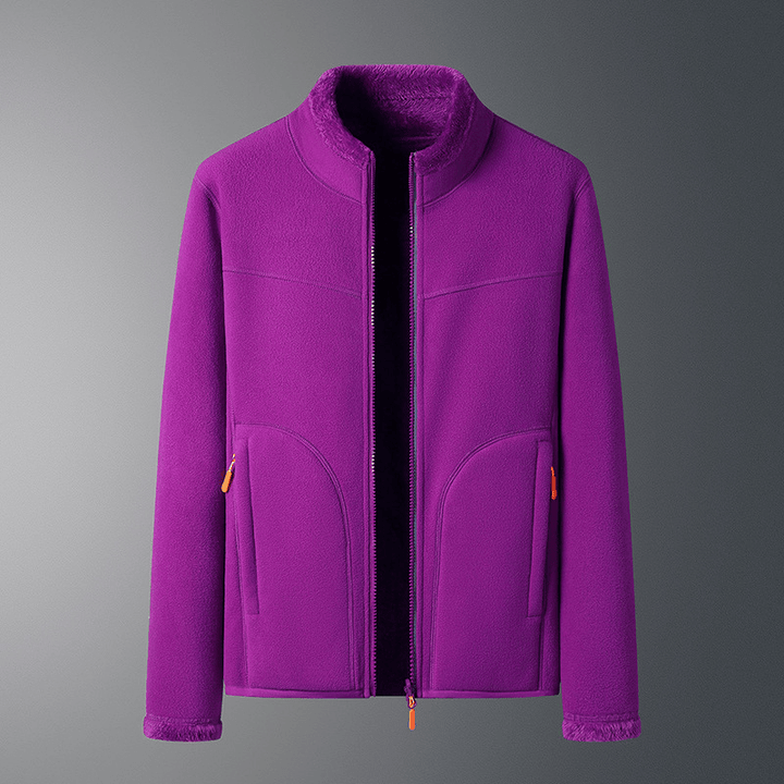 Drune | Fleecejacke mit Reißverschlusstaschen - Leichte Wärme - Hoher Kragen - Alltags-Layer