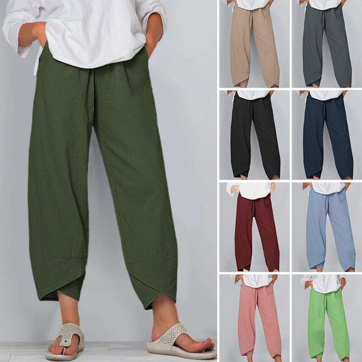 Drune | Damenhose Leichte Baumwoll Und Leinen Damen Sommer Komfort