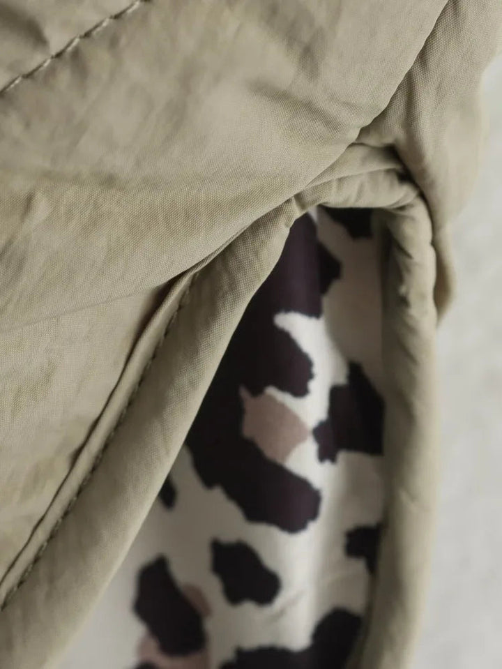 Drune | Jacke mit Leopardenfutter für Damen
