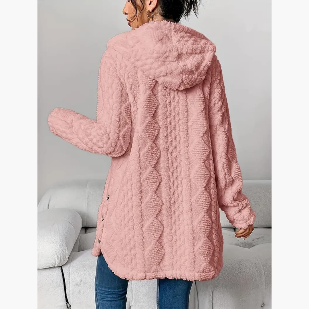 Drune | Gemütlicher Hoodie mit Teddy-Pullover für Damen
