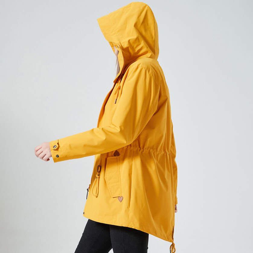 Drune | Kapuzenregenjacke - Verstellbare Passform - Leichtes Design - Outdoor-Essential