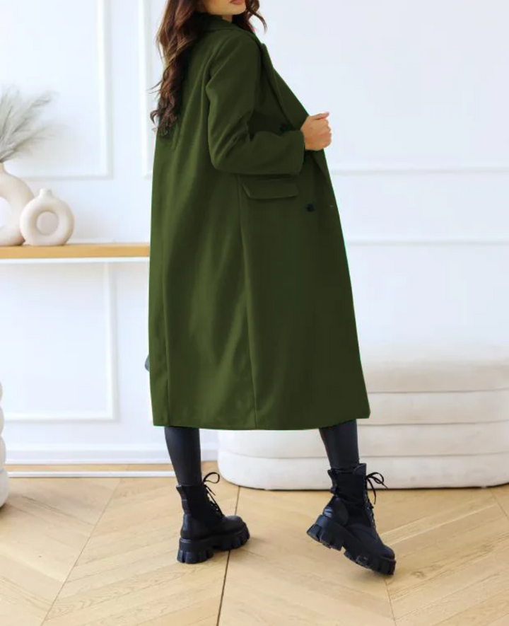 Drune | Lange Elegante Taillierte Trenchcoat Für Damen | Perfekt Für Herbst Und Winter