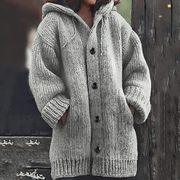 Drune | Warme Damen-Strickjacke