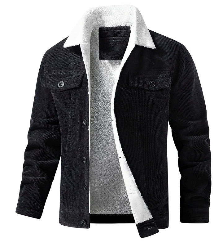 Drune | klassische Cord-Plüschjacke für Männer