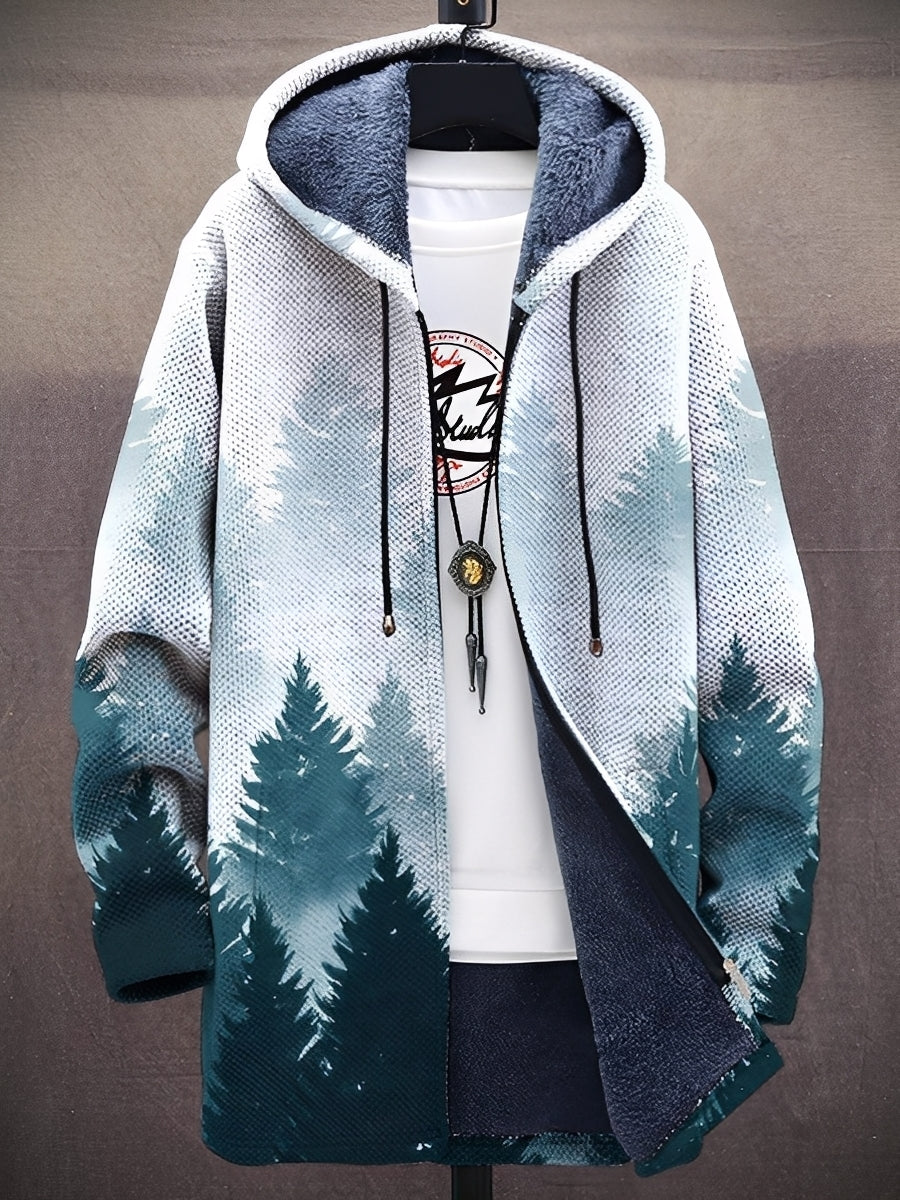 Drune | Stilvolle bedruckte Jacke mit Kapuze für Männer