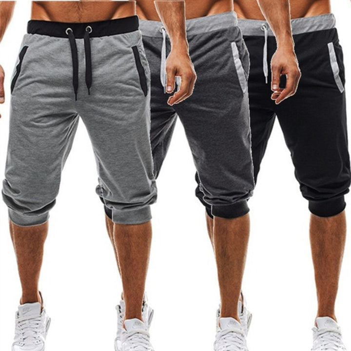 Herren Sport Capris Shorts mit verstellbarem Bund Drune