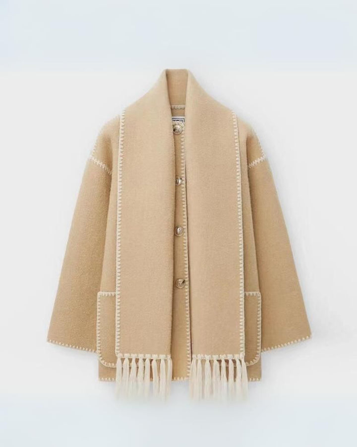 Drune | Hepburn Stil Wollcape Mantel