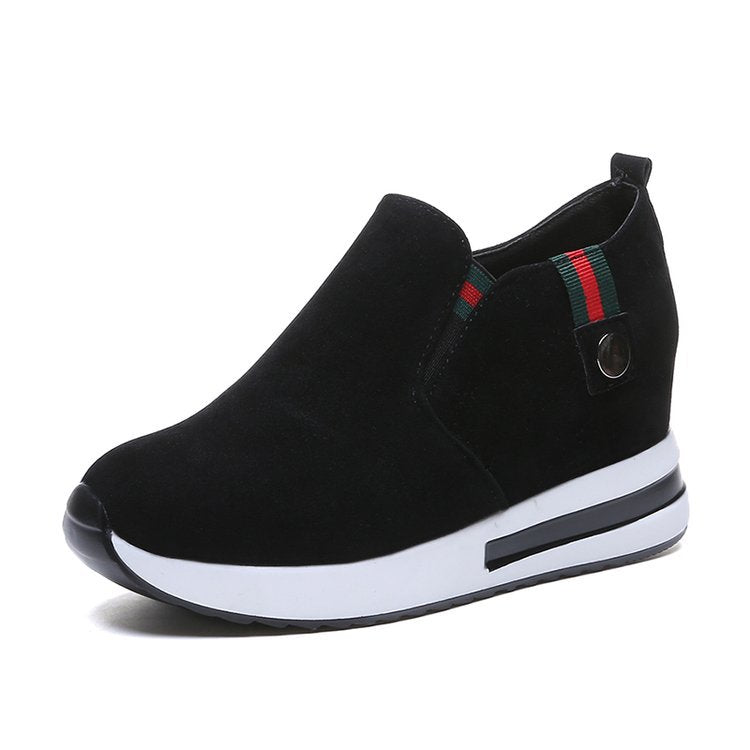 Damen Wedge-Sneaker mit modernem Slip-On-Design und bequemer Sohle Drune