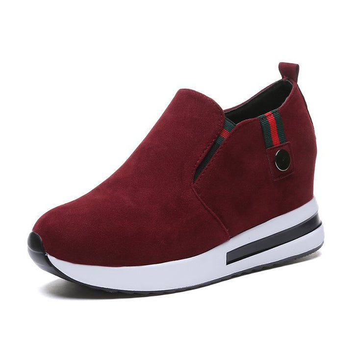 Damen Wedge-Sneaker mit modernem Slip-On-Design und bequemer Sohle Drune