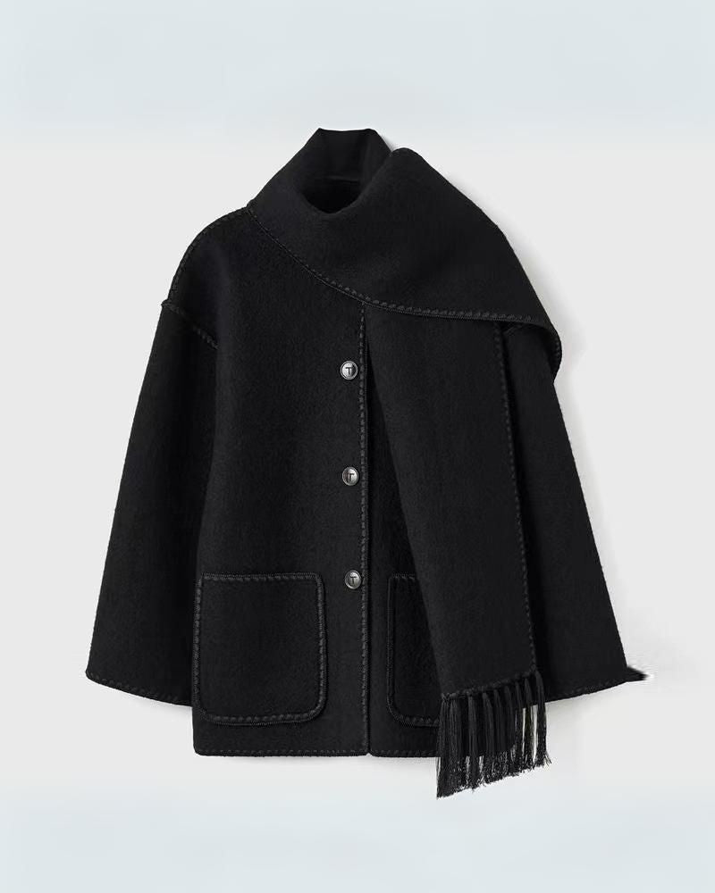 Drune | Hepburn Stil Wollcape Mantel