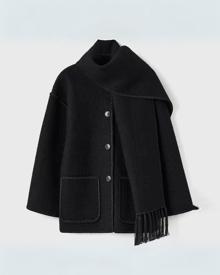Drune | Hepburn Stil Wollcape Mantel