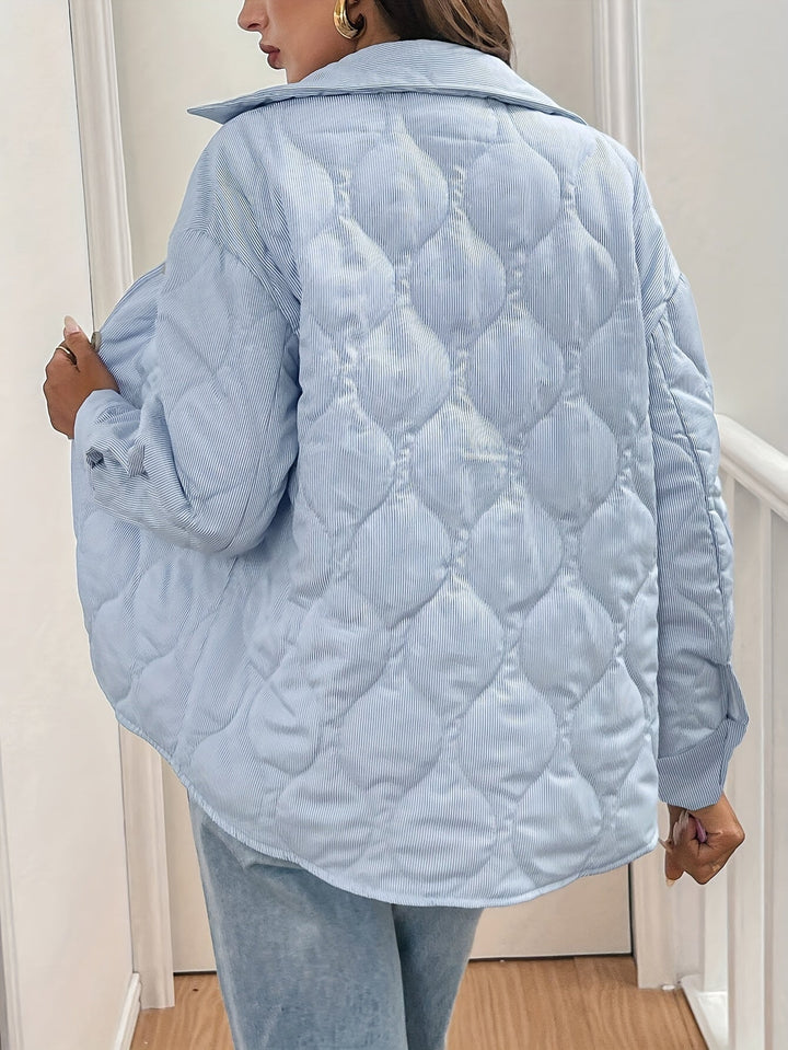 Drune | Inspirierte Button up Zwischenjacke Damen Wasserabweisend und Stilvoll Trendige Herbstmode