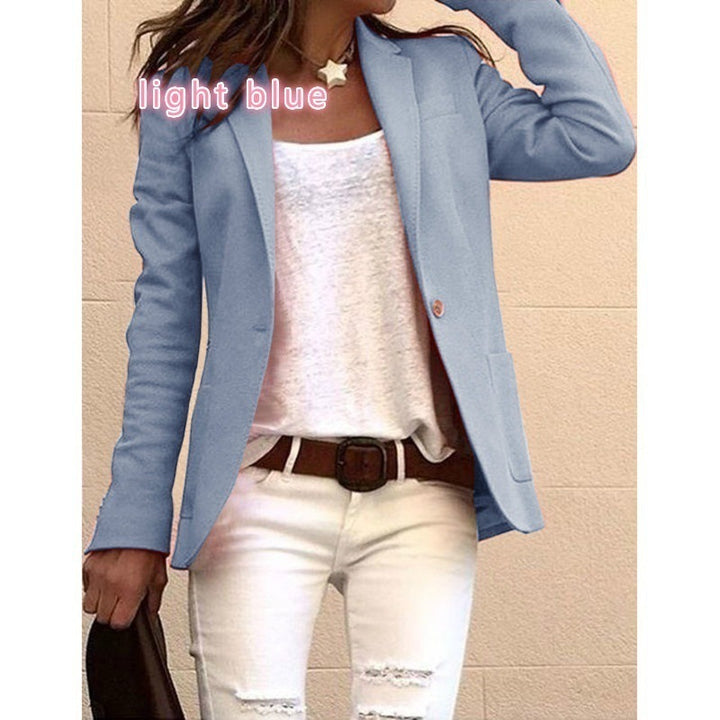 Damen taillierter Blazer mit elegantem Revers Drune