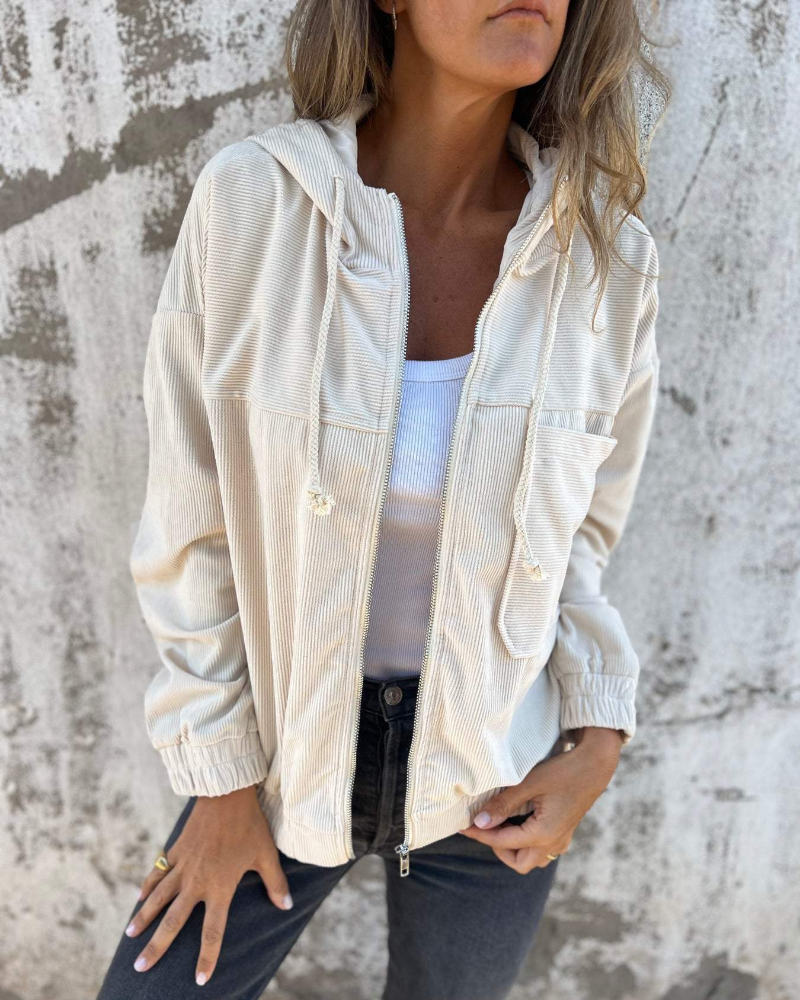 Drune | Corduroy Kapuzenjacke